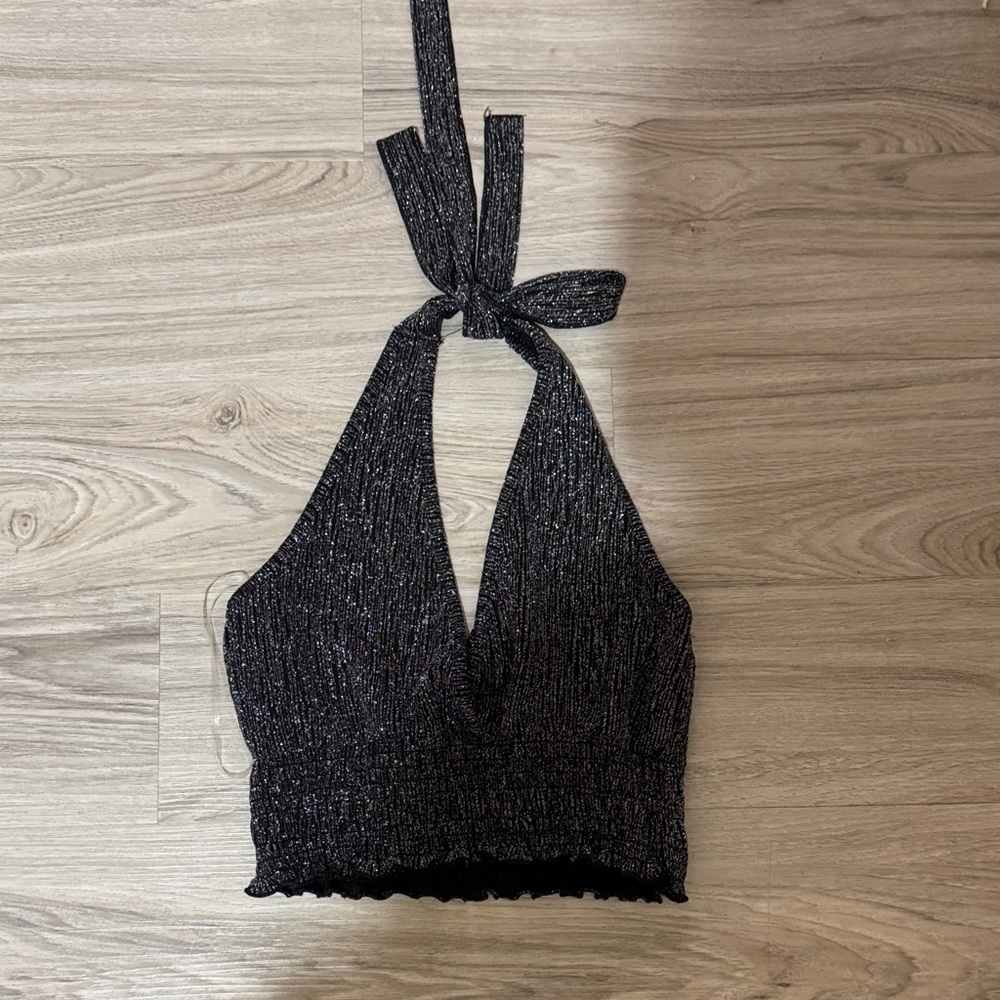 Black Halter Top